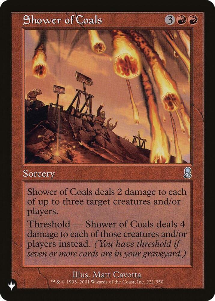 Shower of Coals [The List Reprints] 221/350