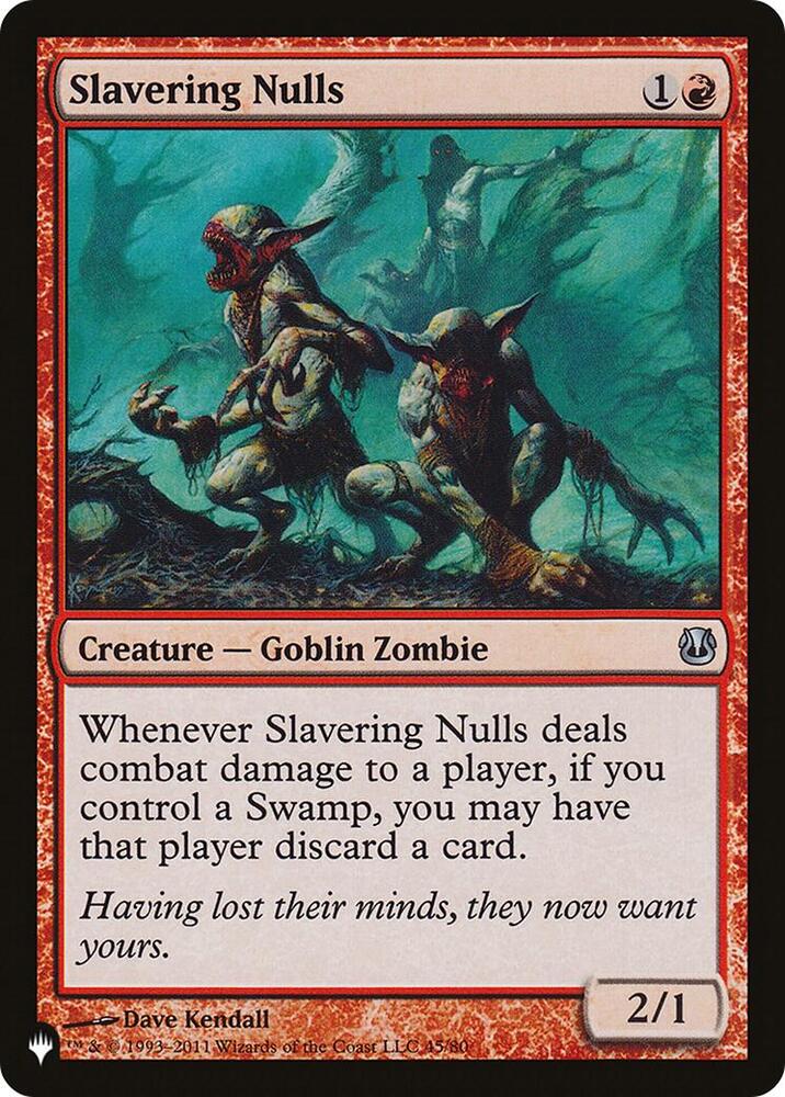 Slavering Nulls [The List Reprints] 45/80