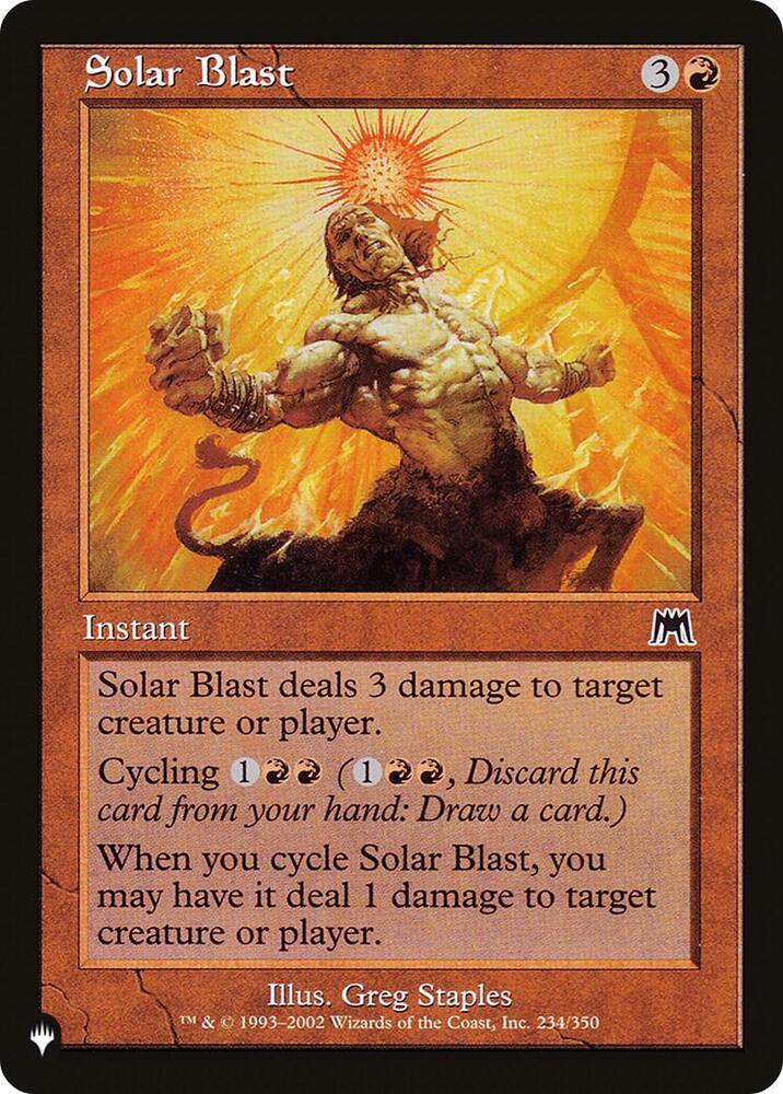 Solar Blast [The List Reprints] 234/350