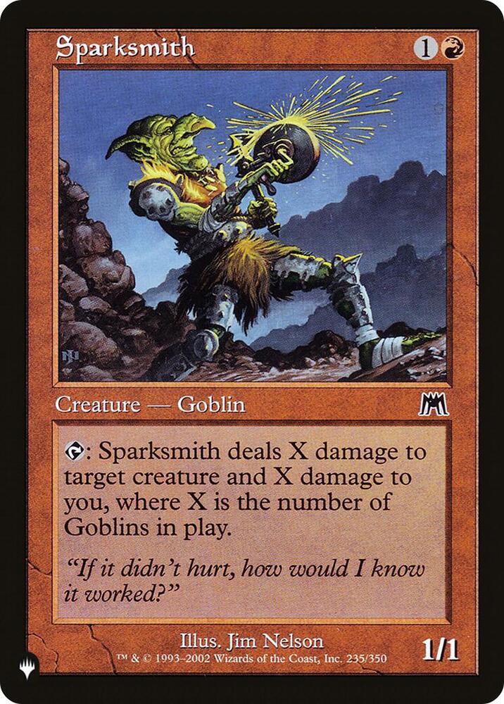 Sparksmith [The List Reprints] 235/350