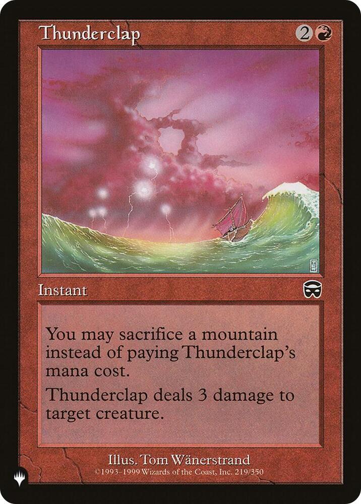 Thunderclap [The List Reprints] 219/350