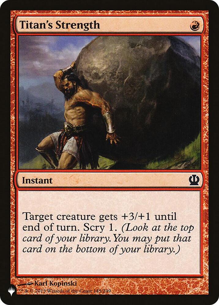 Titan's Strength [The List Reprints] 145/249