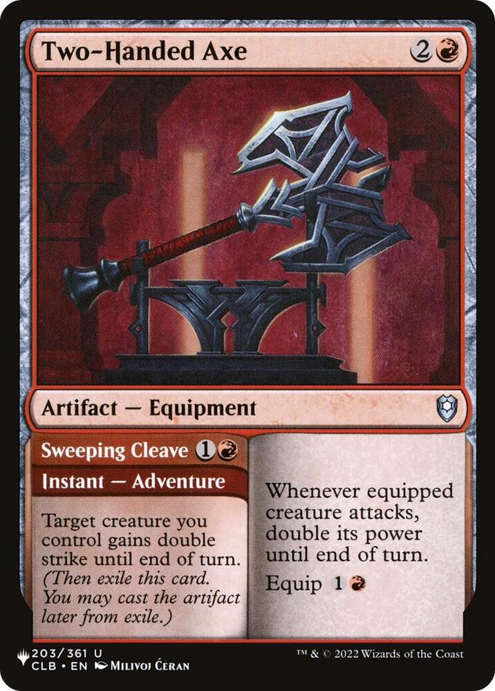 Two-Handed Axe [The List Reprints] 203/361