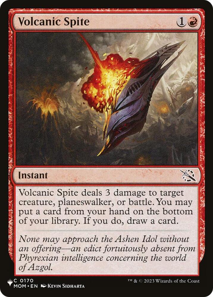 Volcanic Spite [The List Reprints] 0170