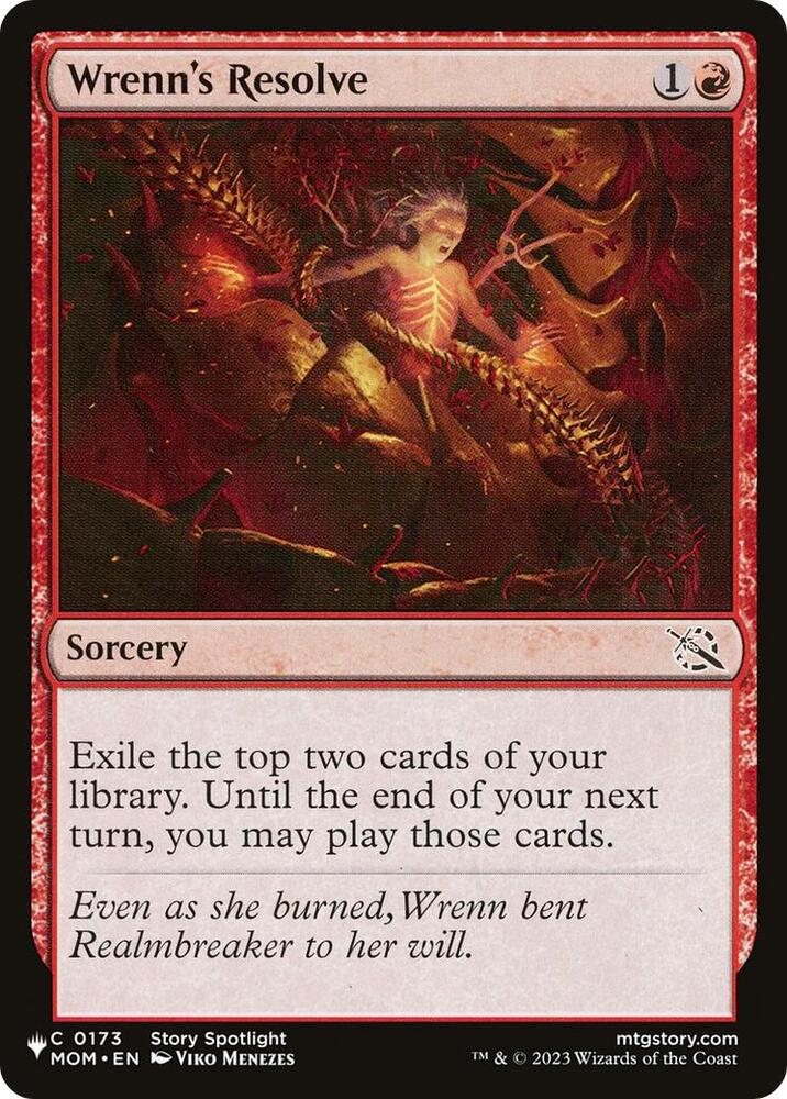Wrenn's Resolve [The List Reprints] 0173