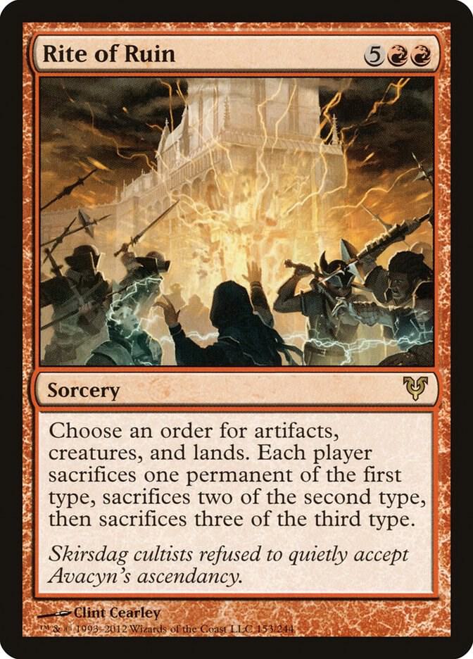 Rite of Ruin [Avacyn Restored] 153