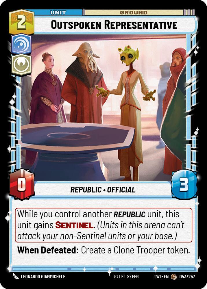 Outspoken Representative [Twilight of the Republic] 043/257