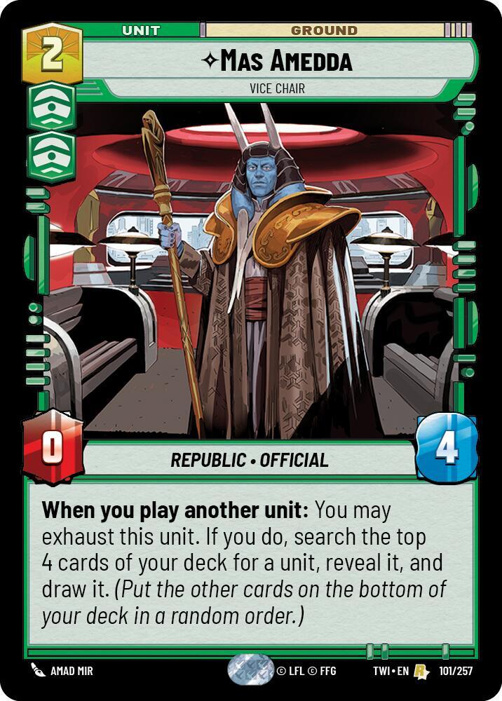 Mas Amedda - Vice Chair [Twilight of the Republic] 101/257