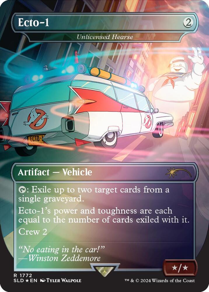 Ecto-1 - Unlicensed Hearse (Rainbow Foil) [Secret Lair Drop Series] 1772