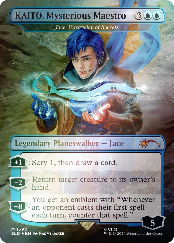 KAITO, Mysterious Maestro - Jace, Unraveler of Secrets (Rainbow Foil) [Secret Lair Drop Series] 1590