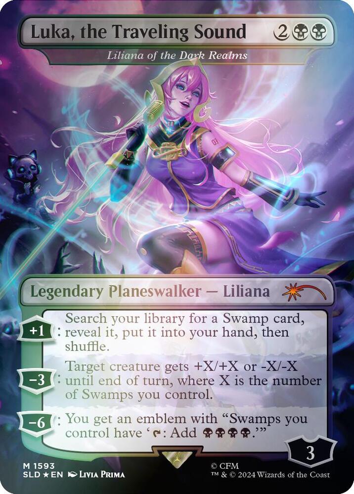 Luka, the Traveling Sound - Liliana of the Dark Realms (Rainbow Foil) [Secret Lair Drop Series] 1593