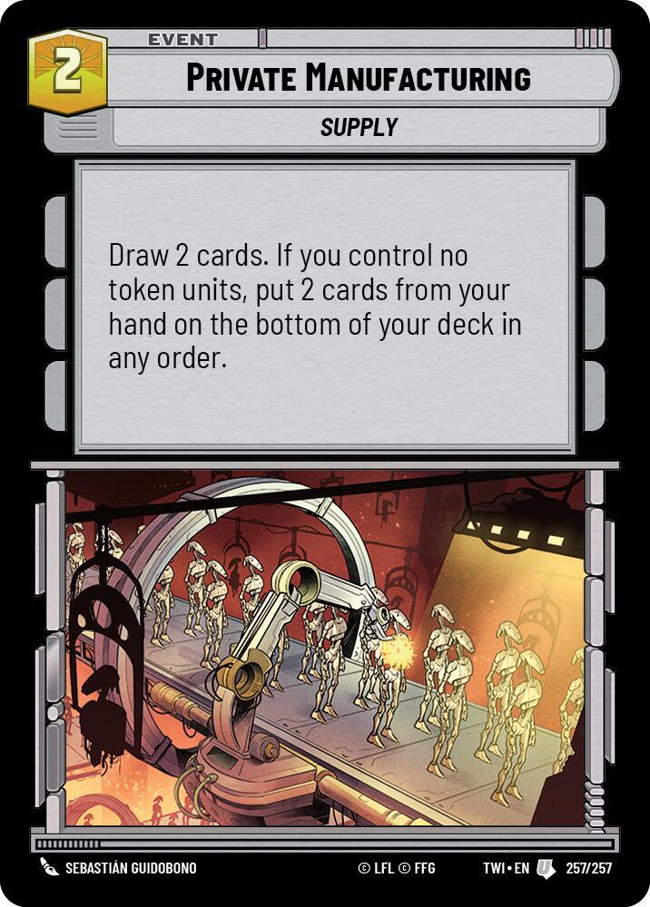 Private Manufacturing [Twilight of the Republic] 257/257