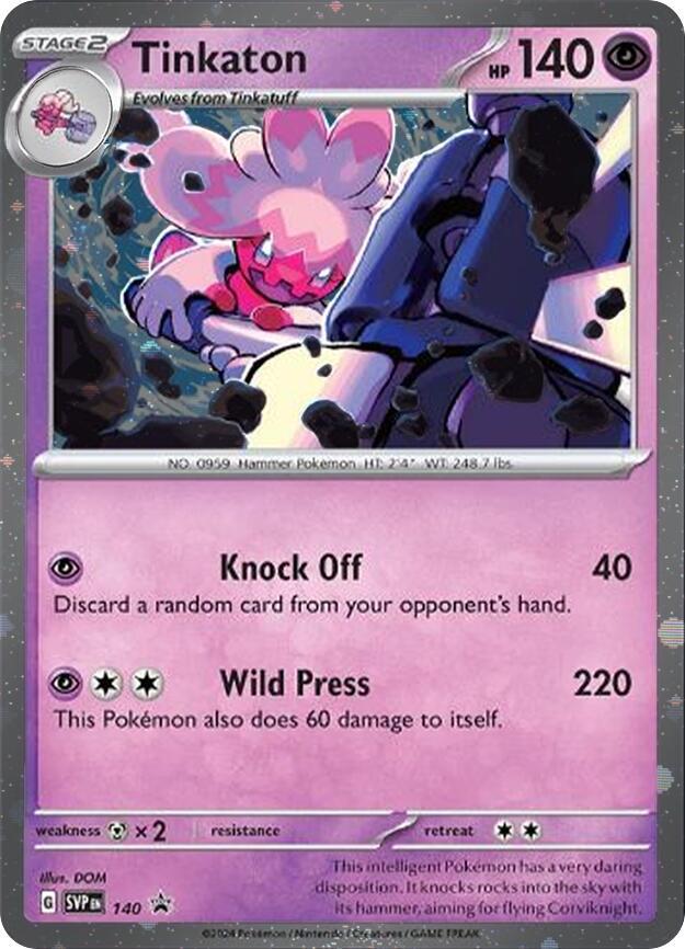 Tinkaton - 140 (Cosmo Holo) [SV: Scarlet & Violet Promo Cards] 140