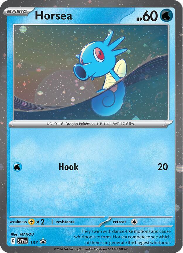 Horsea - 137 (Cosmo Holo) [SV: Scarlet & Violet Promo Cards] 137