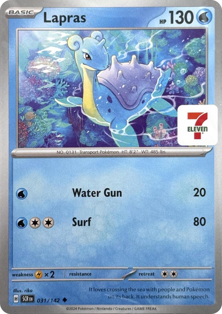 Lapras (7-Eleven Promo) [Miscellaneous Cards & Products] 031/142