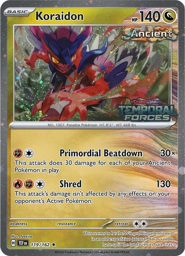 Koraidon - 119/162 (European Promo) [Miscellaneous Cards & Products] 119/162