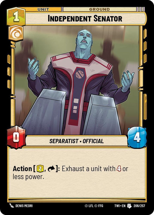 Independent Senator [Twilight of the Republic] 206/257