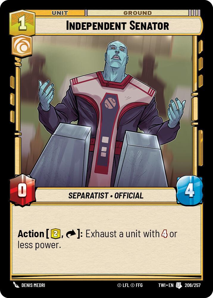 Independent Senator [Twilight of the Republic] 206/257