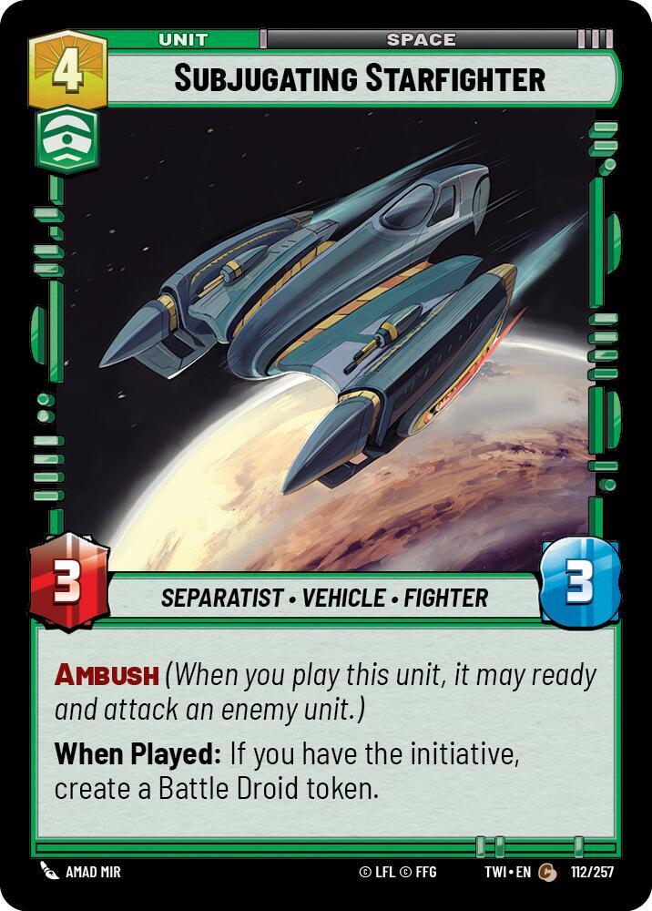 Subjugating Starfighter [Twilight of the Republic] 112/257