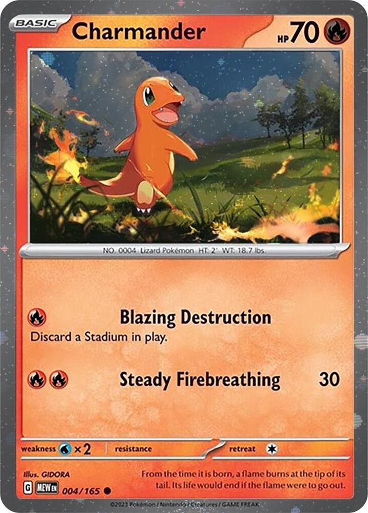 Charmander - 004/165 (Cosmos Holo) [Miscellaneous Cards & Products] 004/165