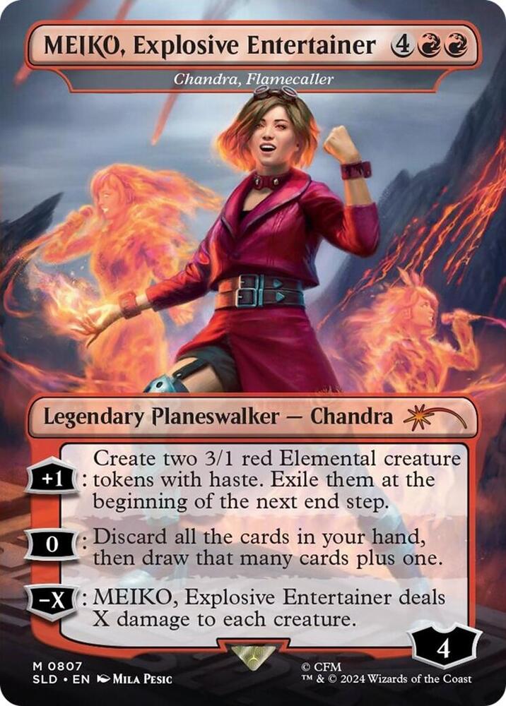 MEIKO, Explosive Entertainer - Chandra, Flamecaller [Secret Lair Drop Series] 807