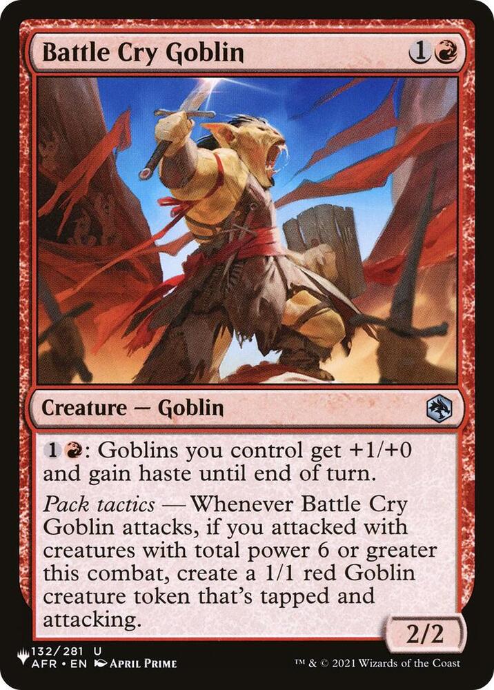 Battle Cry Goblin [The List Reprints] 132/281