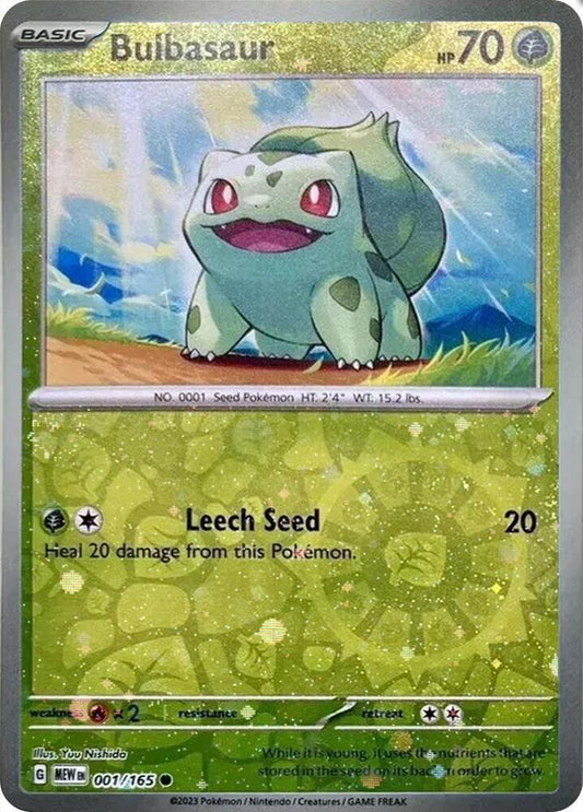 Bulbasaur - 001/165 (Reverse Cosmos Holo) (Costco Exclusive) [Miscellaneous Cards & Products] 001/165