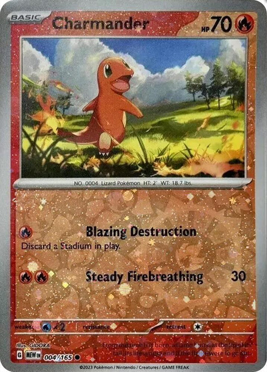 Charmander - 004/165 (Reverse Cosmos Holo) (Costco Exclusive) [Miscellaneous Cards & Products] 004/165