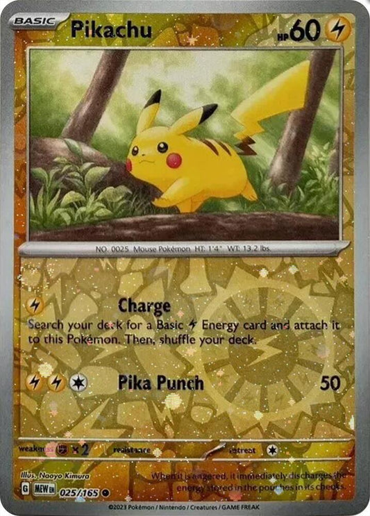 Pikachu - 025/165 (Reverse Cosmos Holo) (Costco Exclusive) [Miscellaneous Cards & Products] 025/165