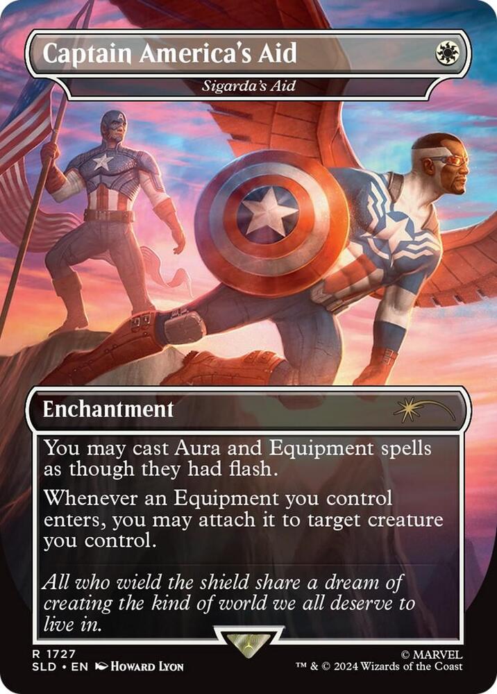Captain America's Aid - Sigarda's Aid (Rainbow Foil) [Secret Lair Drop Series] 1727
