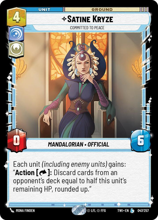 Satine Kryze - Committed to Peace [Twilight of the Republic] 047/257