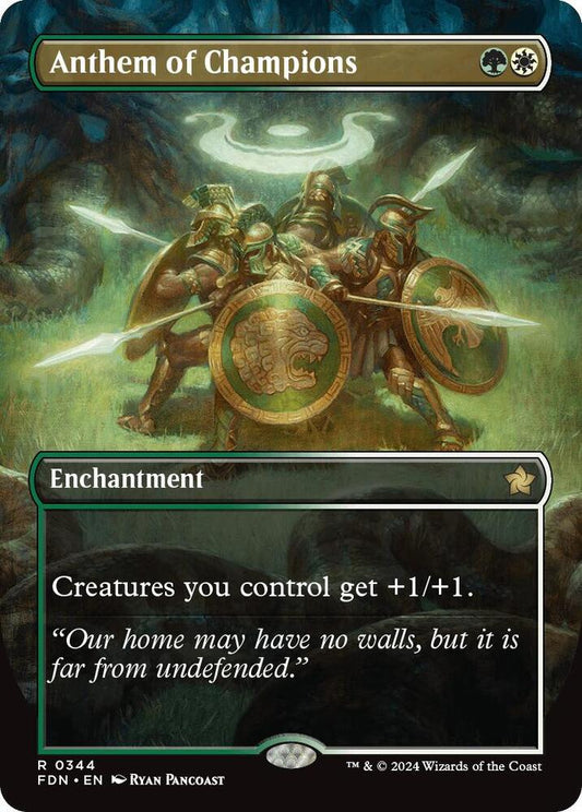Anthem of Champions (Borderless) [Foundations] 344