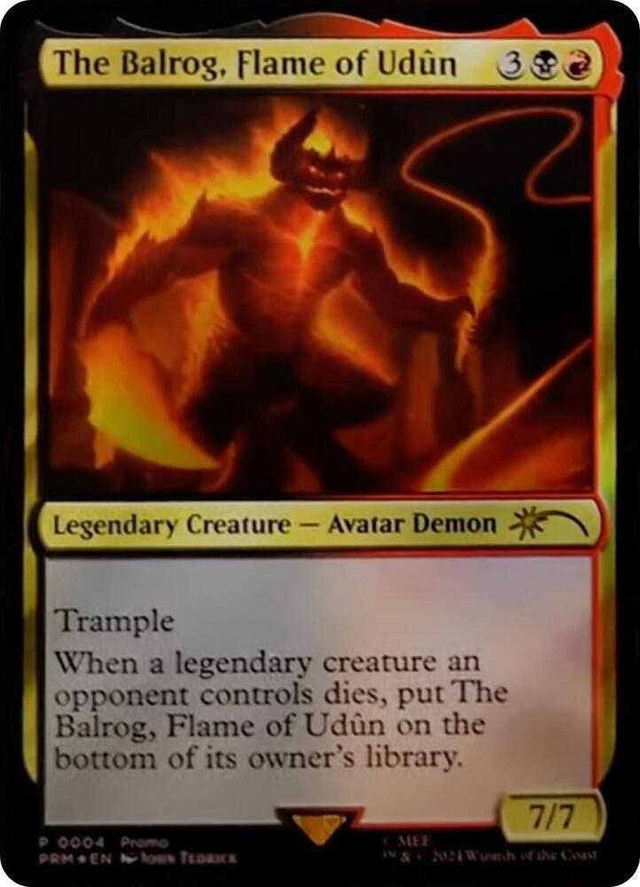 The Balrog, Flame of Udun [Unique and Miscellaneous Promos] 4