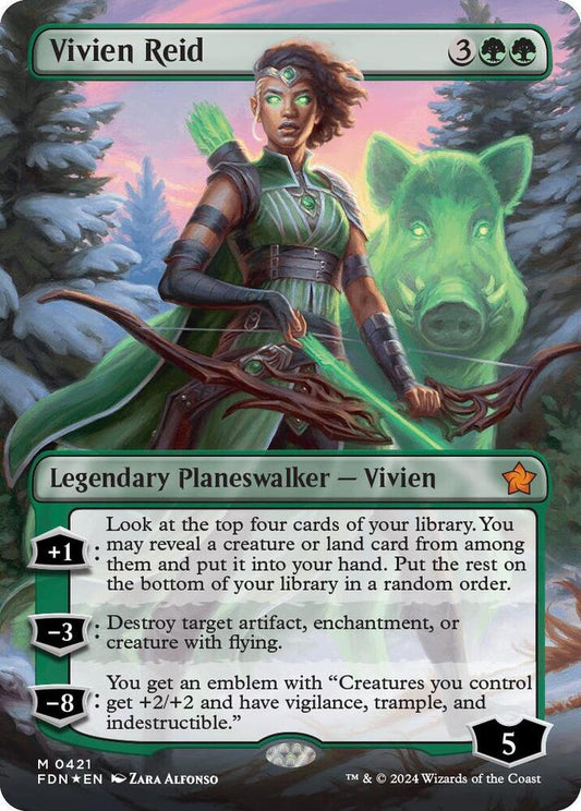 Vivien Reid (Borderless) (Mana Foil) [Foundations] 421