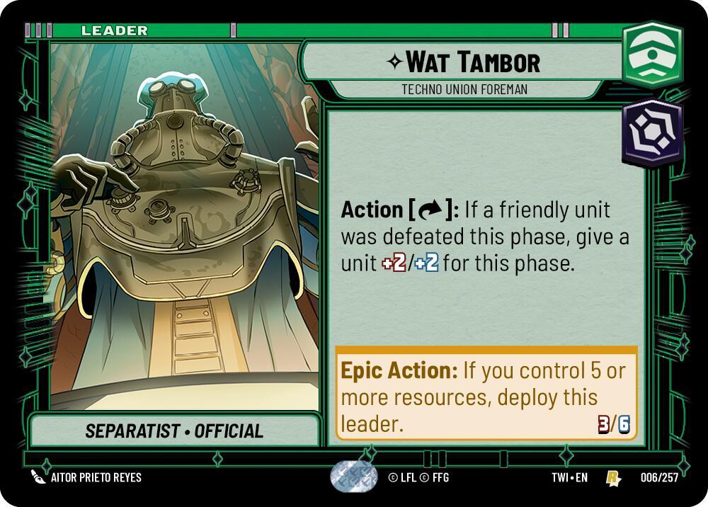 Wat Tambor - Techno Union Foreman [Twilight of the Republic] 006/257