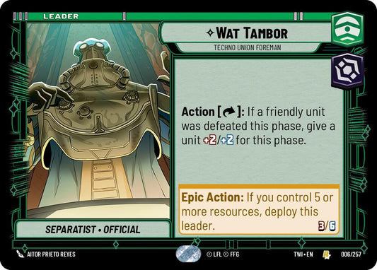 Wat Tambor - Techno Union Foreman [Twilight of the Republic] 006/257