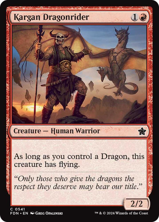 Kargan Dragonrider [Foundations] 541