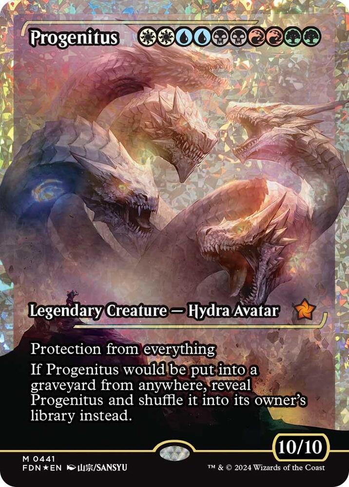 Progenitus (Showcase) (Fracture Foil) [Foundations] 441