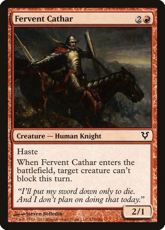 Fervent Cathar [Avacyn Restored] 135