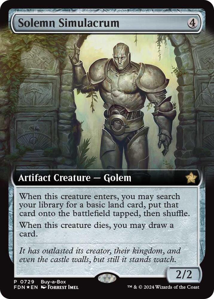 Solemn Simulacrum (Extended Art) [Buy-A-Box Promos] 729