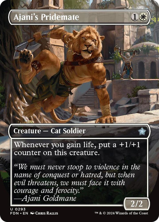 Ajani's Pridemate (Borderless) [Foundations] 293