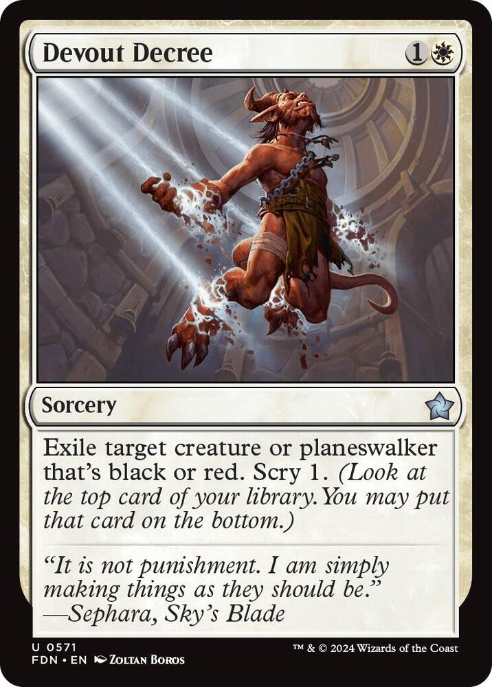 Devout Decree [Foundations] 571