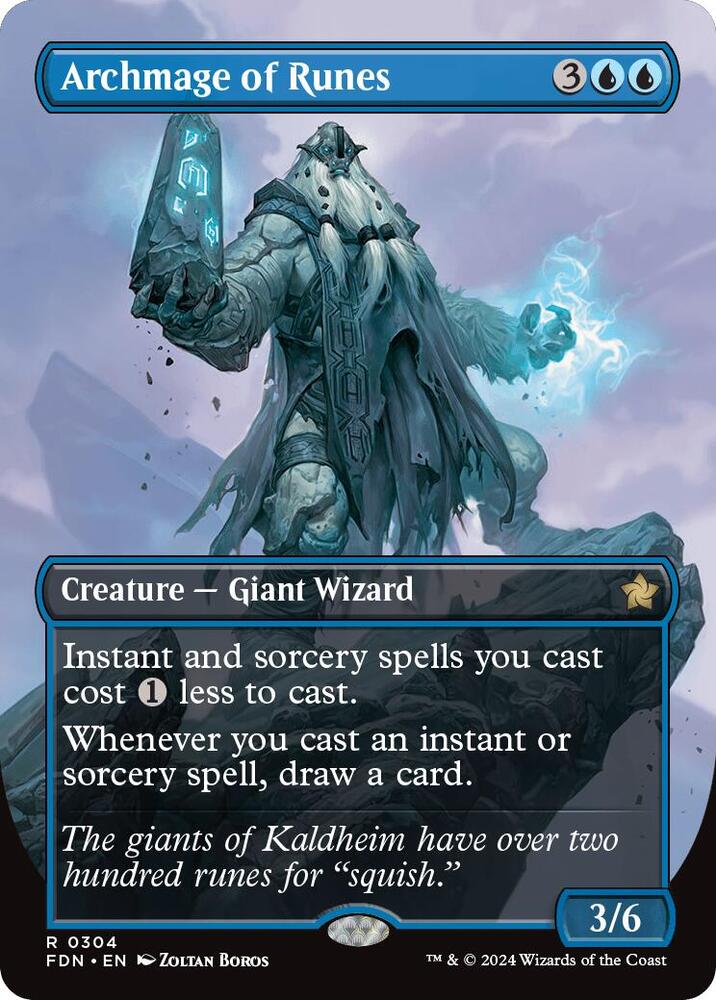 Archmage of Runes (Borderless) [Foundations] 304