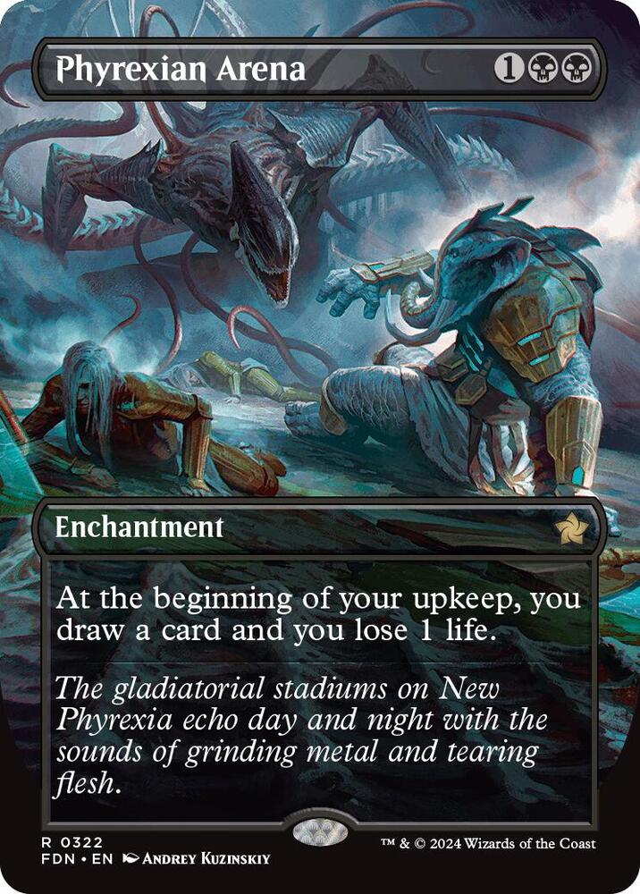 Phyrexian Arena (Borderless) [Foundations] 322
