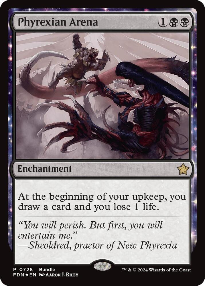 Phyrexian Arena (FDN Bundle) [Unique and Miscellaneous Promos] 728