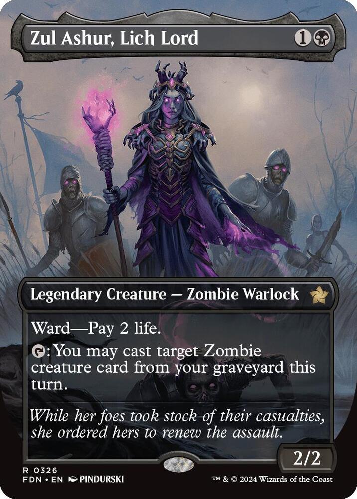 Zul Ashur, Lich Lord (Borderless) [Foundations] 326