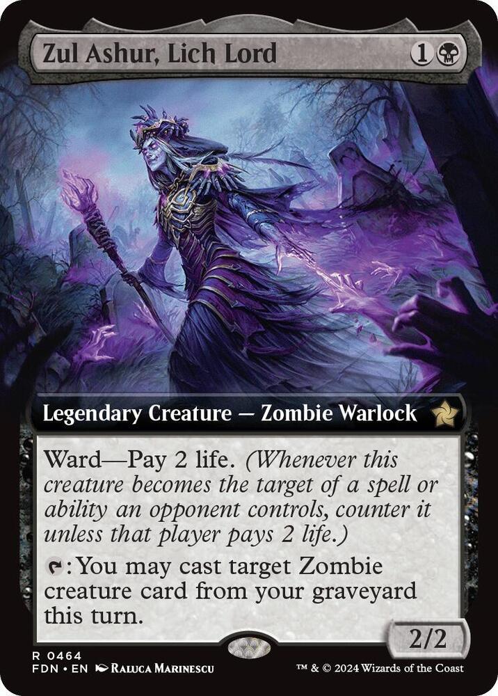 Zul Ashur, Lich Lord (Extended Art) [Foundations] 464