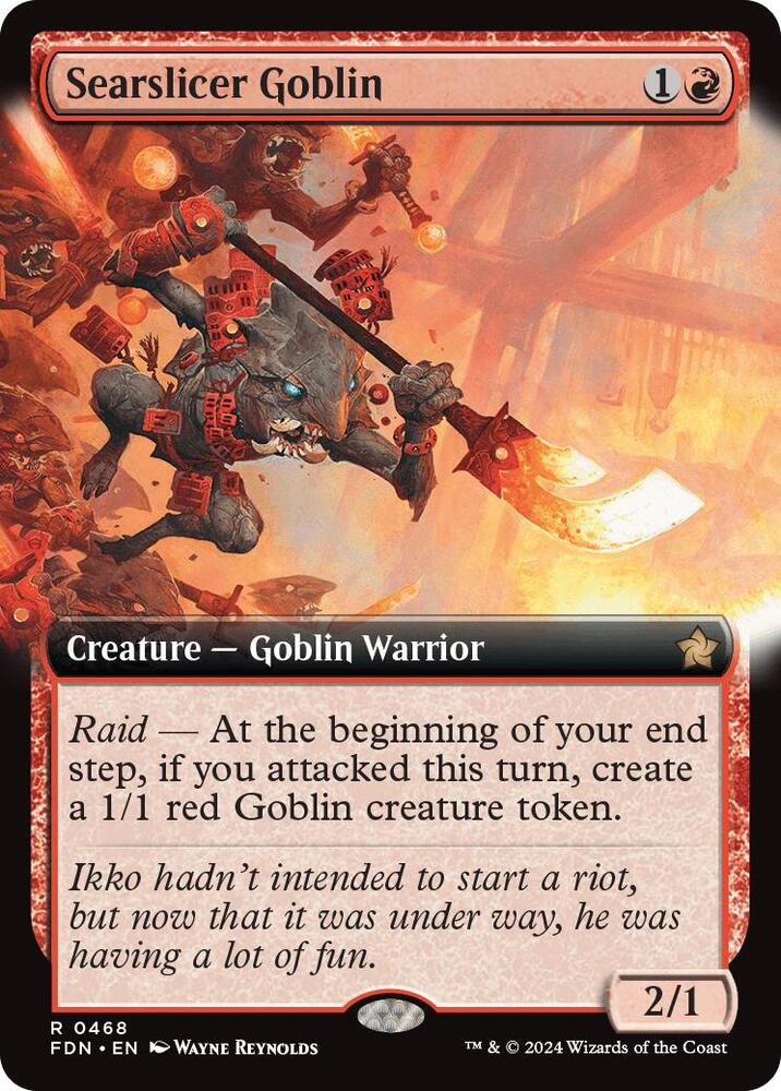 Searslicer Goblin (Extended Art) [Foundations] 468