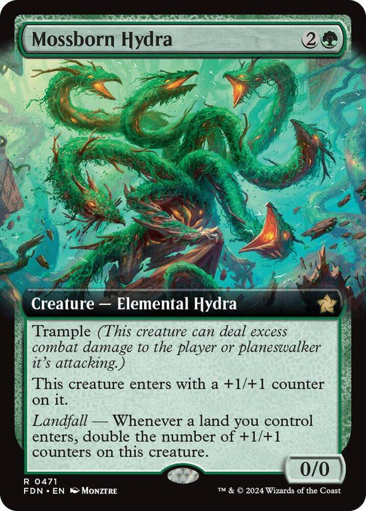 Mossborn Hydra (Extended Art) [Foundations] 471