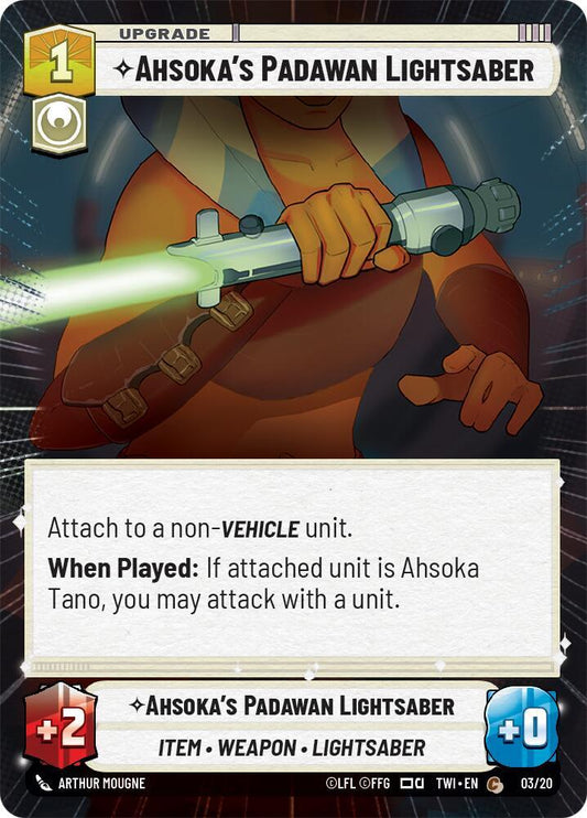 Ahsoka's Padawan Lightsaber (Hyperspace) [Twilight of the Republic: Weekly Play Promos] 03/20
